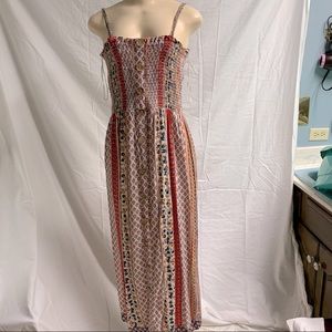 Beautiful Summer dress . Size medium and 55” length. Mixed colors